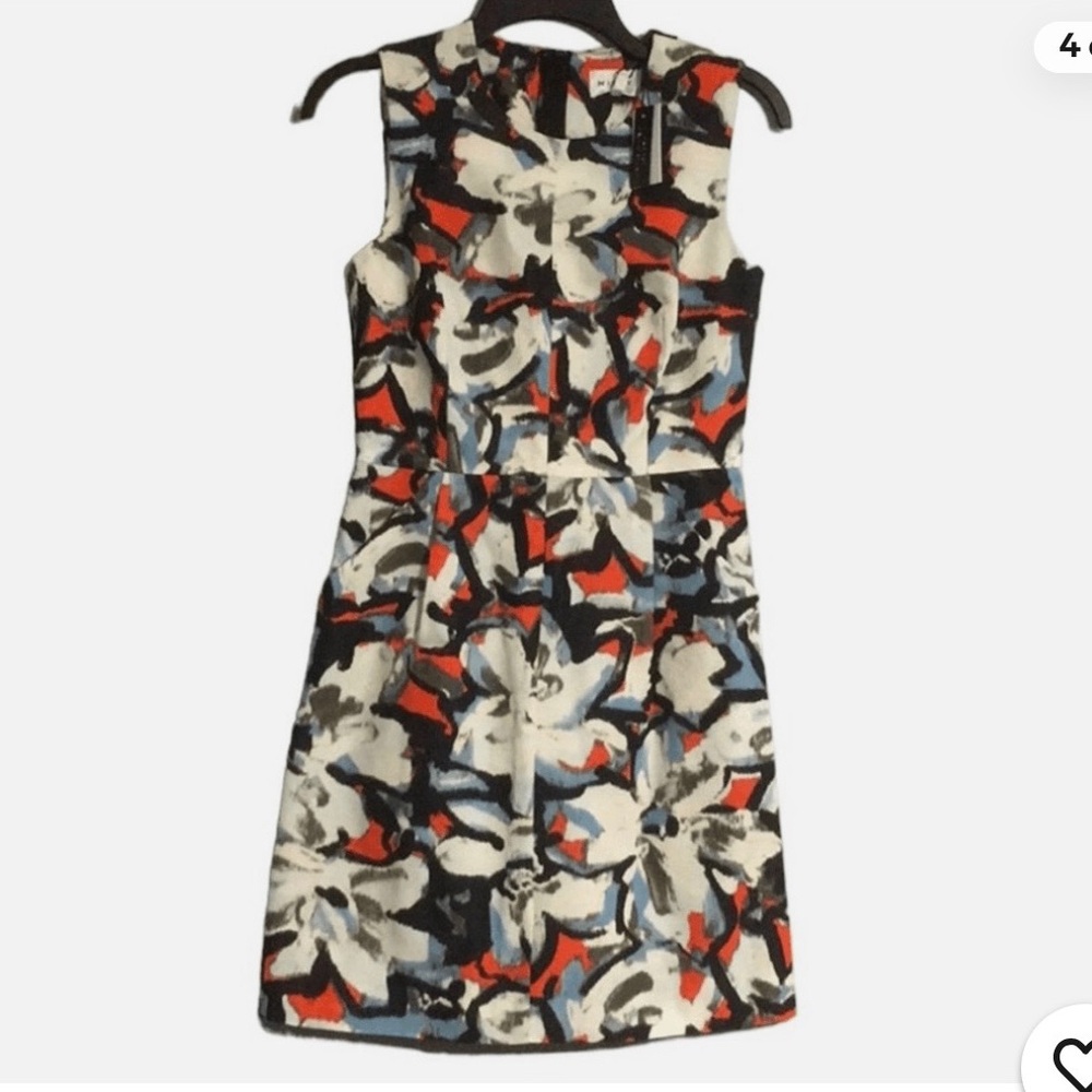 Milly CoCo Gardenia Floral Sleeveless Dress